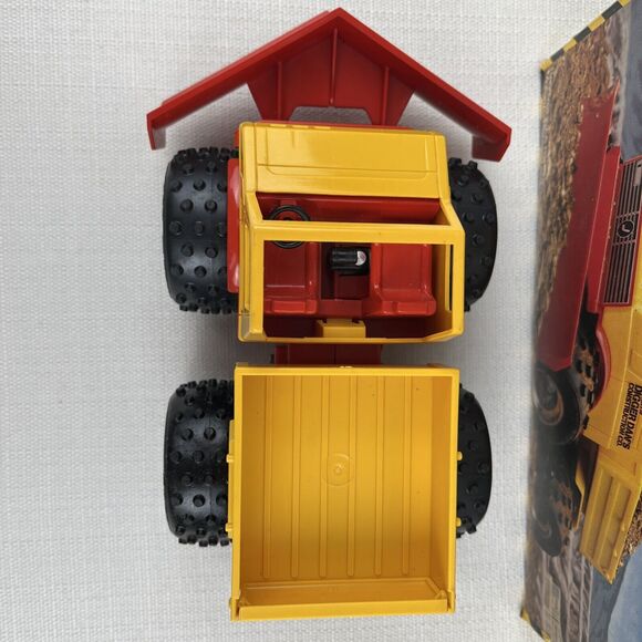 1984 Revell Digger Dan's Construction 4x4 Dump Truck Dozer Blade-  Works!‎ Rare! - Picture 7 of 16